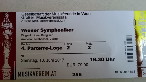 Biljett Musikverein